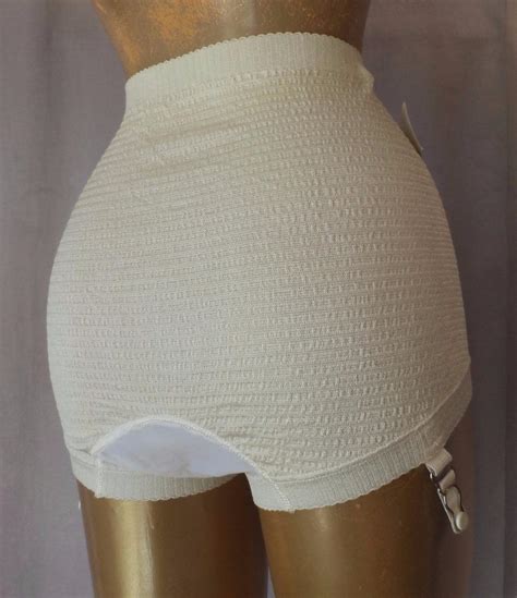 Nwt Slimming Highwaist Ivory 1950s Vintage Girdle Brief Panties W Grts Sz Xl Ebay