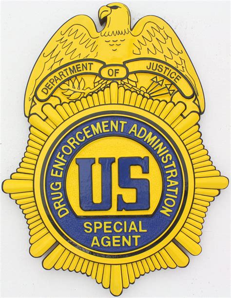 Dea Badge Plaque