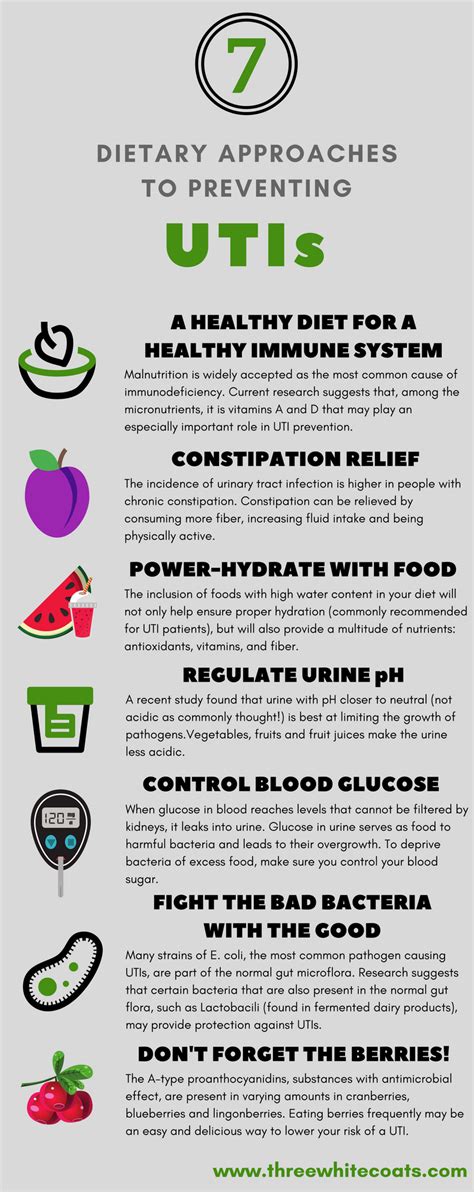 Probiotics and fermented foods may help flush out the bacteria from the system, making it easier for one to get rid of bacteria in the urinary tract. Dietary advice for UTI prevention is scarce despite a ...