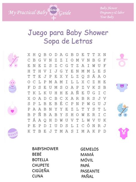 Juegos Para Baby Shower Gratis Imprimibles Con Respuestas Juegos De