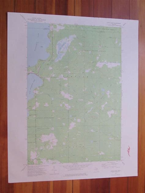 Curtis East Michigan 1977 Original Vintage Usgs Topo Map 1977 Map Raremapsandbooks