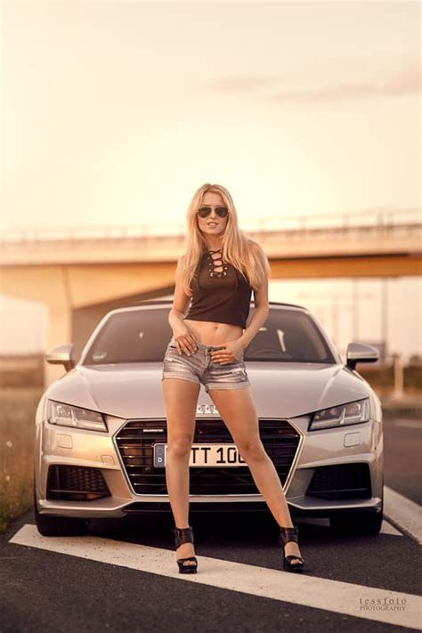 From A Carshooting Combined With A Model Girl Model Fashion