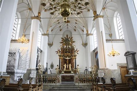 Interior Of Trinitatis Kirke Holy Trinity Church In Copenhagen Denmark