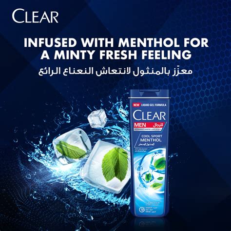 Clear Mens Cool Sport Menthol Anti Dandruff Shampoo 400ml Online At