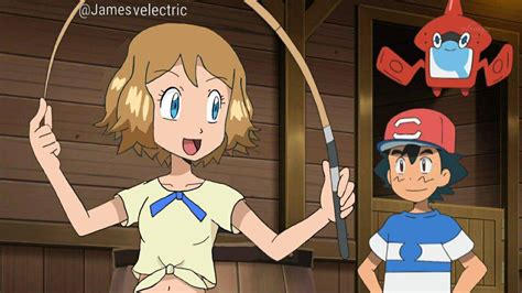 Ash And Serenas Fishing Date By Jamesvelectric On Deviantart