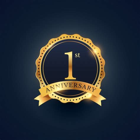 On january 22nd, 2016, almost a year ago, our beloved label mkit rain got established and one happy 1st year of cuphead anniversary! Anniversary Badge Vectors, Photos and PSD files | Free ...