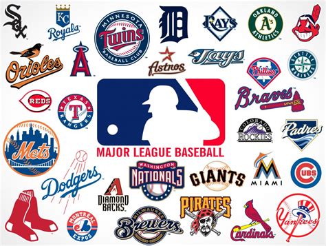 Shop for official mlb emblems! Major League Baseball Team Logos • Market Your PSD Mockups ...