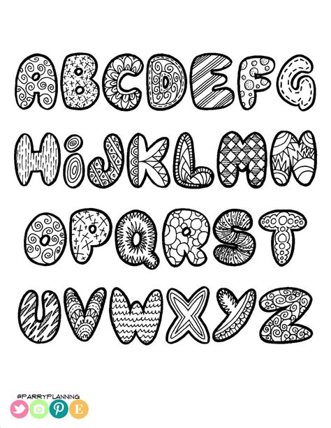 Alphabet Letters Images Doodle Art Letters Lettering Alphabet My XXX