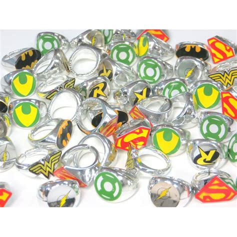 Dc Superhero Novelty Power Rings 4 Dozen 48 Rings