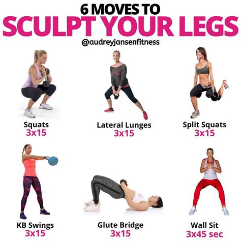 leg exercises chart