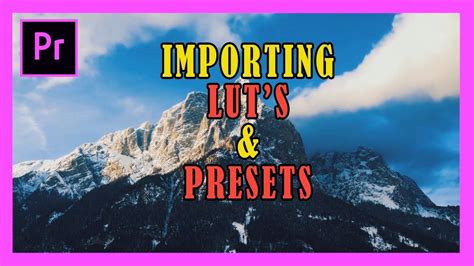 You're using a 4k video in a 1080p sequence), however if you want some advice, check out our article on how to export video from premiere pro to get an inside look at what we do. How To Import LUT's and Presets in Adobe Premiere Pro 2018 ...