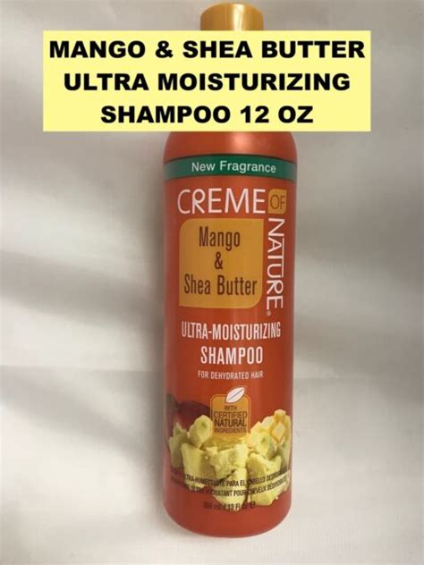Creme Of Nature Mango And Shea Butter Ultra Moisturizing Shampoo 12 Oz Ebay