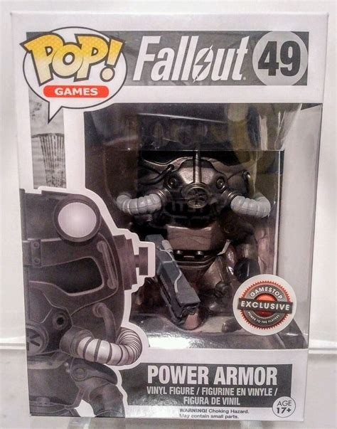New Funko Fallout Black Power Armor Pop Vinyl Gamestop Exclusive Figure