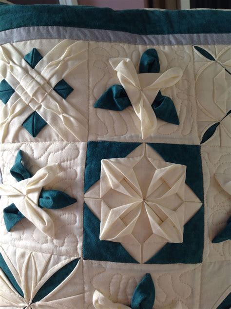 Folded Fabric Square Quilt Quilts Modern Quilts