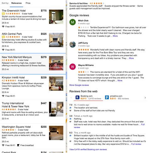 Google Adds Hotel Reviews From Other Sources Including Booking Com