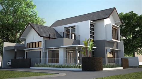 Ide 50 Gambar Rumah Minimalis Sederhana Tampak Samping Paling Modern