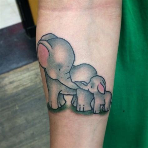 Some Momma And Baby Elephants Tattoos For Daughters Mom Tattoos