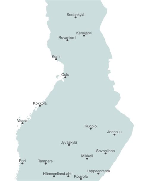 Suomen Kartta Suurimmat Kaupungit | Kartta