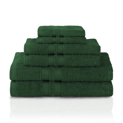 Impressions Ece Egyptian Cotton 6 Piece Bath Towel Setforest Green