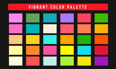 Paleta De Colores Vectoriales Vibrantes 2209590 Vector En Vecteezy