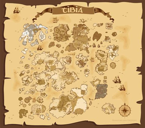 Old Style Tibia Map By Delfinort On Deviantart