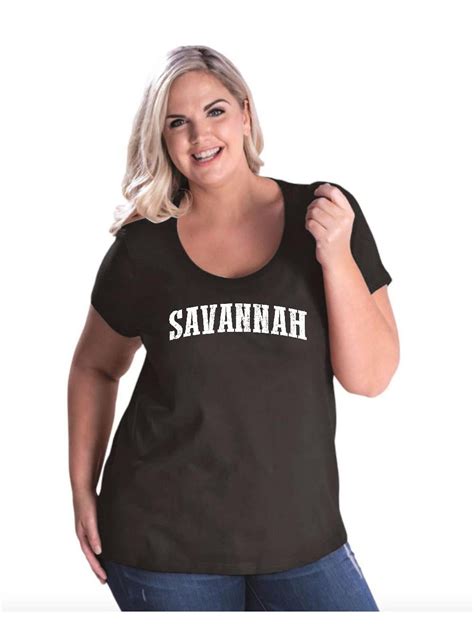 women s plus size curvy t shirt savannah