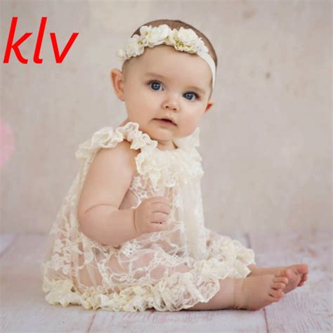 Newborn Baby Girls Lace Ruffle Dress Infant Baby Photography Props