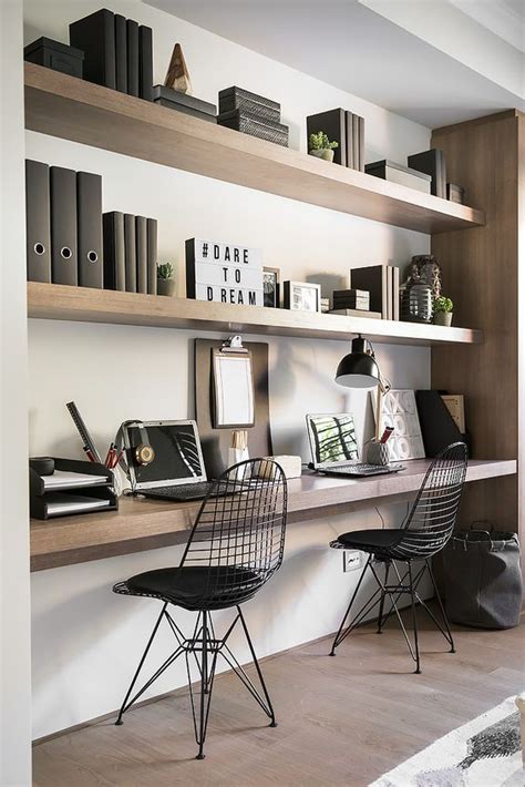 If desk clutter is creating a major distraction on your wfh day, tame it by making use of shelf space. 35 Floating Shelves Ideas For Different Rooms (With images ...