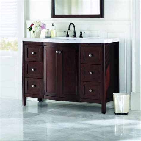 D marble double trough sink vanity top in carrara. Home Decorators Collection Madeline 48 in. Vanity in ...