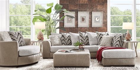 Novelia Beige 3 Pc Sectional Living Room Rooms To Go