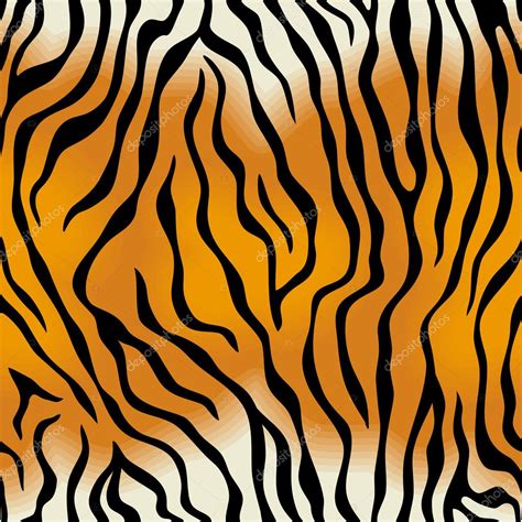 Tiger Skin Vector Seamless Texture Stock Vector Image By ©d E N I S