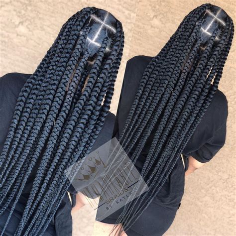 Large Knotless Braids