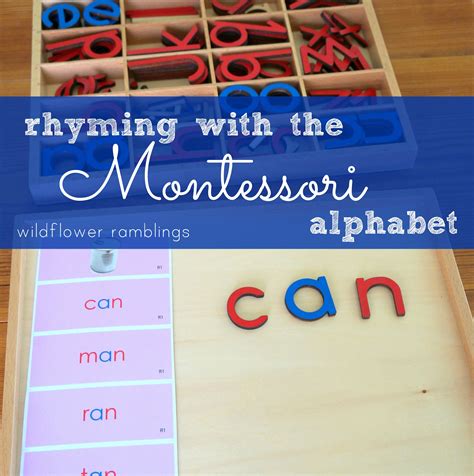 Sharing and collaborating using word files is easy and increasingly common. creating rhyming words with the montessori alphabet ...
