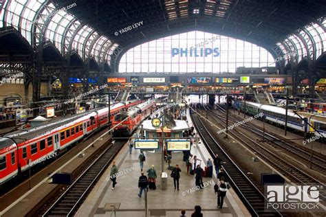 Germany Hamburg Hamburg Central Train Station Stock Photo Picture