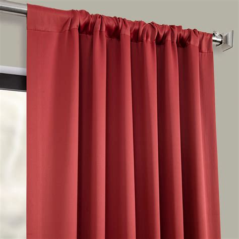 Get Brick Red Blackout Curtain And Drapes