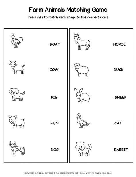 Counting Worksheets Farm Animals Planerium In 2021 Wo