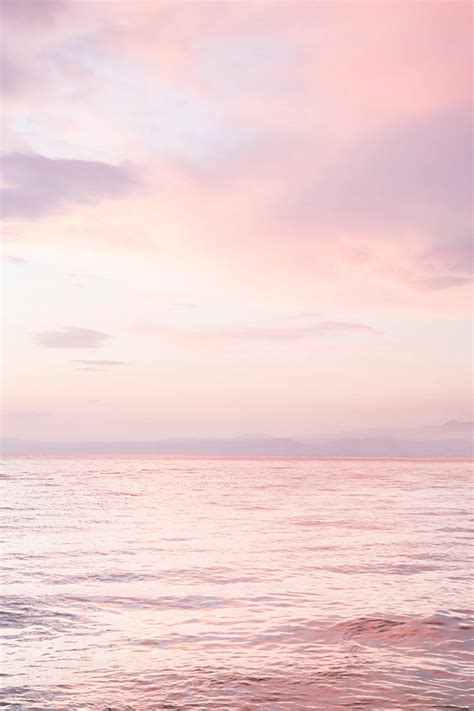 Ocean Sunset Print Ocean Photography Pink Clouds Sunset Wall Art