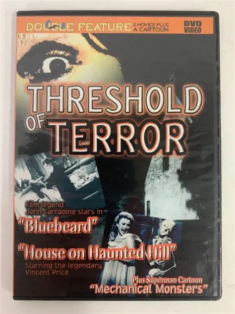 threshold of terror double feature bluebeard house on haunted hill dvd 2008 6 99 picclick
