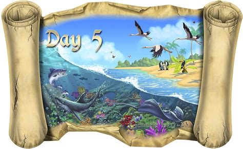 Creation Story Day 5 Bible Scroll Creation Story Bible Creation