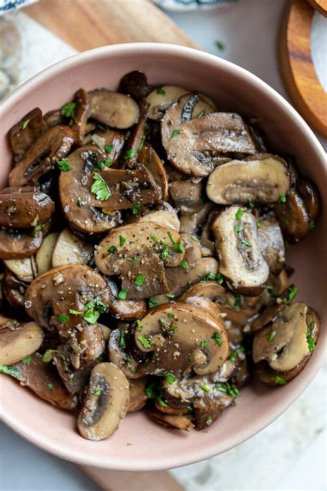 Sautéed Baby Bella Mushrooms Food With Feeling