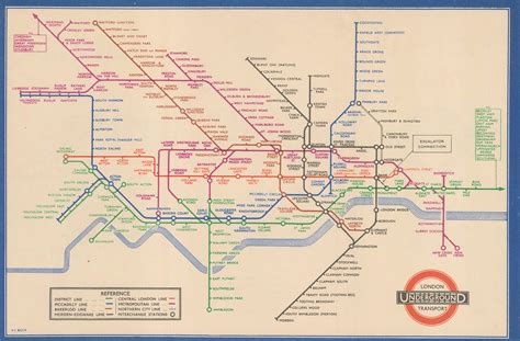 Harry Beck 1937 London Underground Map 1937 The Map House