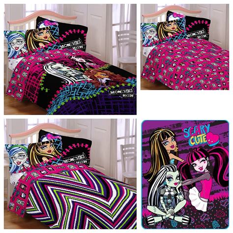 New the amazing zhus high dive toy bids: Mattel Monster High Reversible Comforter, Sheets, Pillow ...
