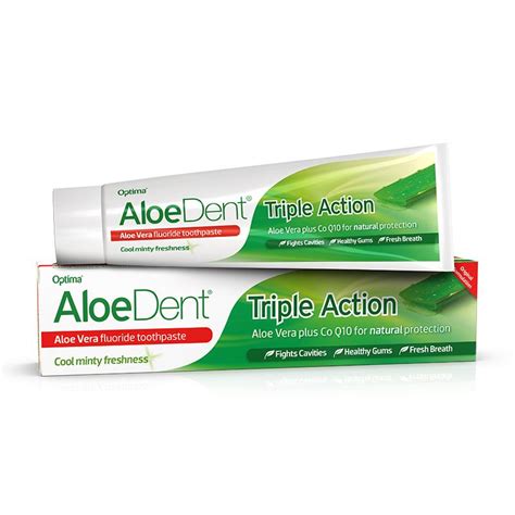 aloe dent triple action toothpaste 100ml the wild food company