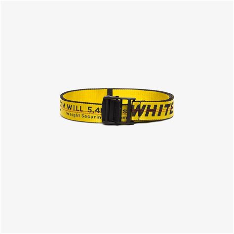 Off White Industrial Logo Belt Browns