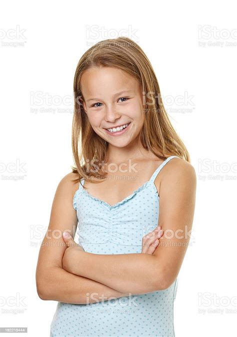 Ten Years Old Girl Stock Photo Download Image Now Girls White