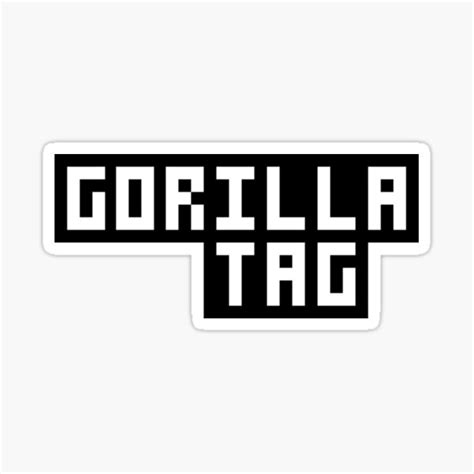 Gorilla Tag Logo Sticker For Sale By Bigboybrandon69 Redbubble