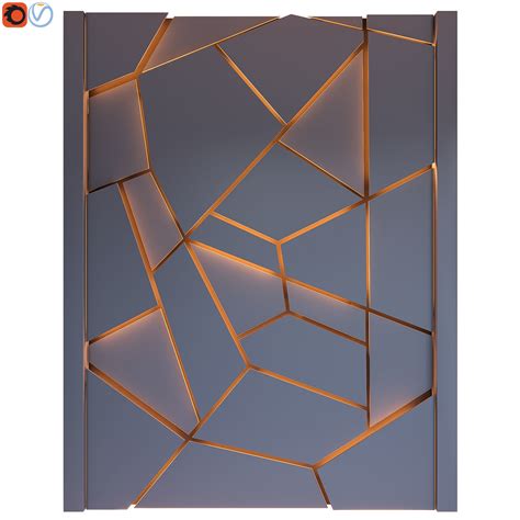 Download youtube blue apk stuck in the wall 3d animation. 3D model Decorative wall panel with light 14 | CGTrader