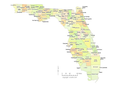 State Of Florida Map With Counties Interactive Map