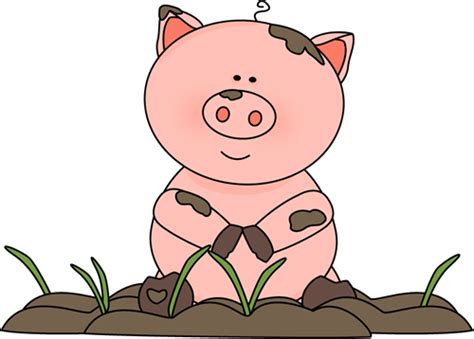 Pig In A Mud Puddle Clipart Free Download Transparent