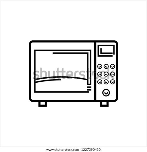 Microwave Icon Microwave Vector Art Illustration Stock Vector Royalty